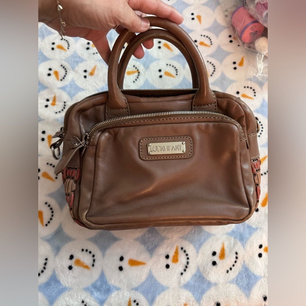 LOCKHEART BY BRIGHTON LEATHER HANDBAG VINTAGE